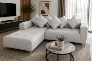 How to Style an L-Shape Couch Without Overcrowding Your Lounge