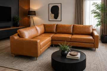 Full African Game Leather Lounge Suite