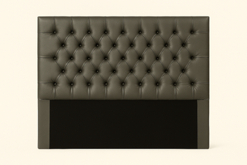 Deep Buttoning Headboard Grey