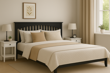 Howard Wooden Headboard Black