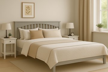 Howard Wooden Headboard Light Grey