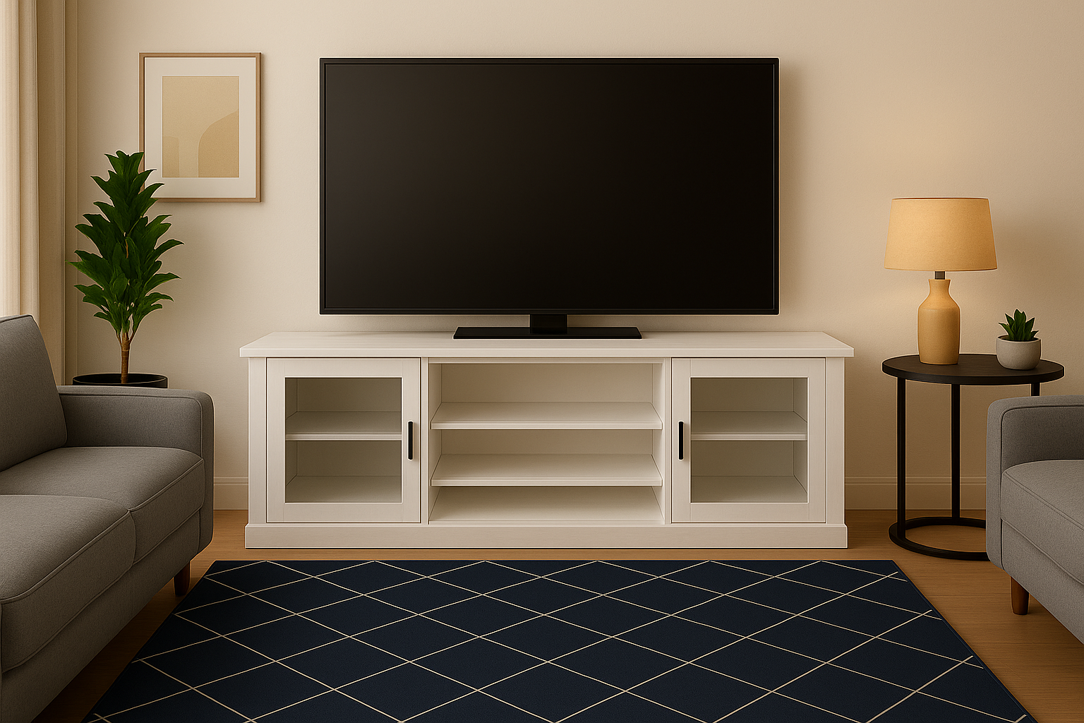 Howard TV Cabinet 1.8 - Glass Doors