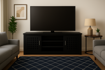 Howard TV Stand 1.8 - Lattice Doors