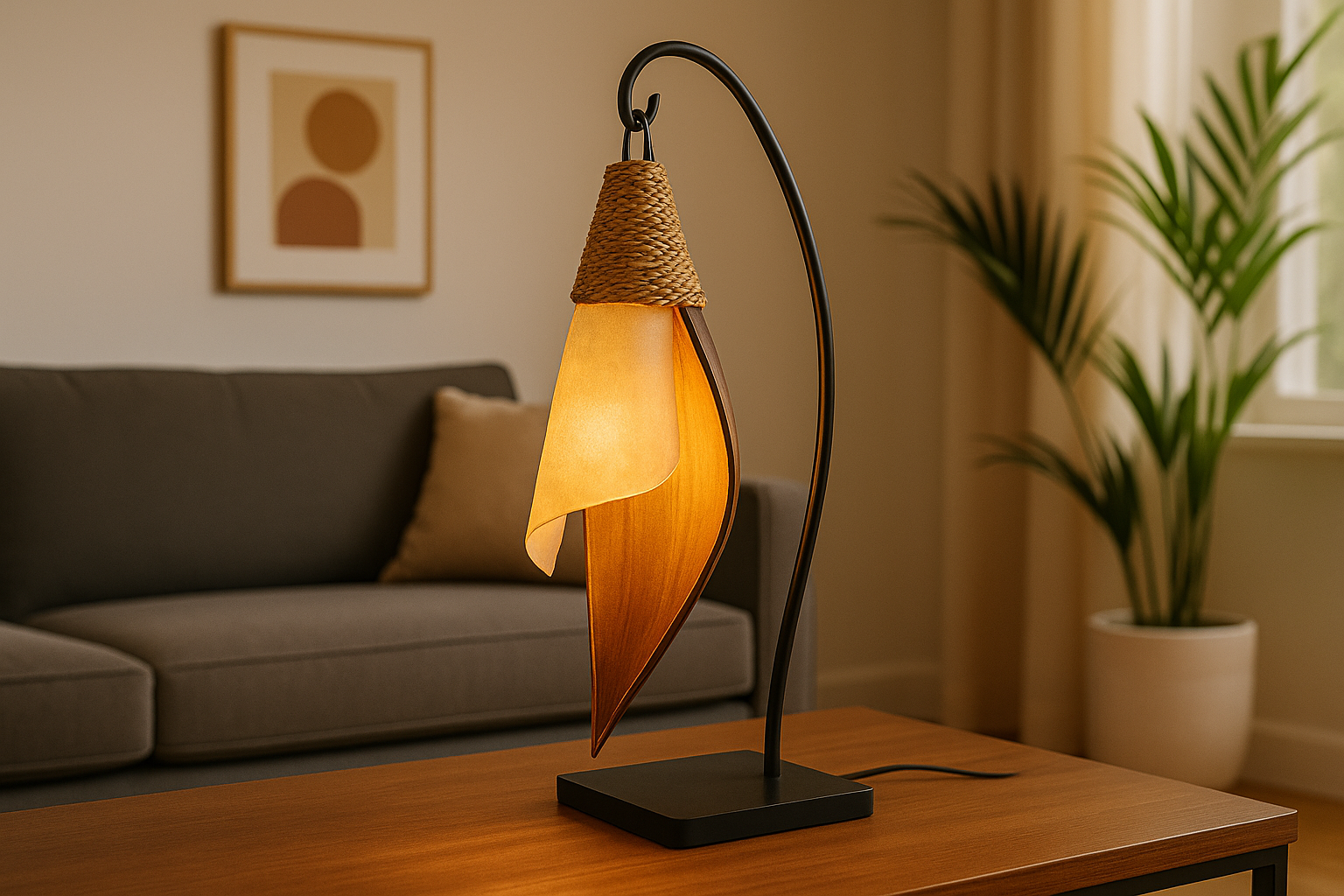 Indonesian Leaf Lamp