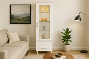 Lelani Single Display Cabinet (Right-Opening)