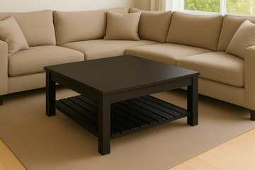 Leo Coffee Table - Wooden Top (1100 x 600)