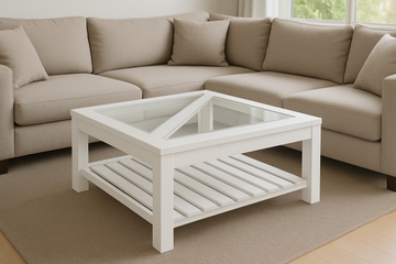 Leo Coffee Table - Glass Top (900 x 600)