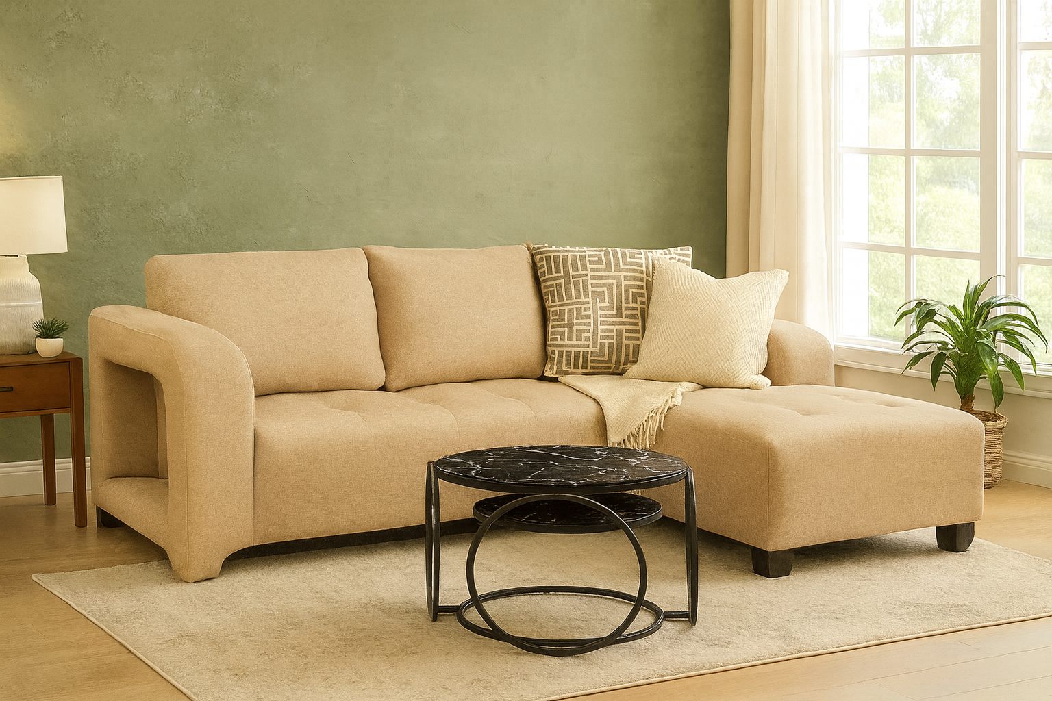 Olivia Open Arm Couch