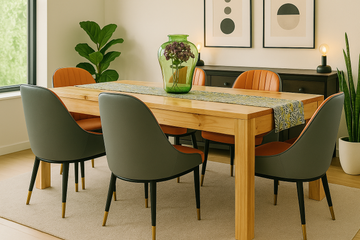 Orange Dining Set
