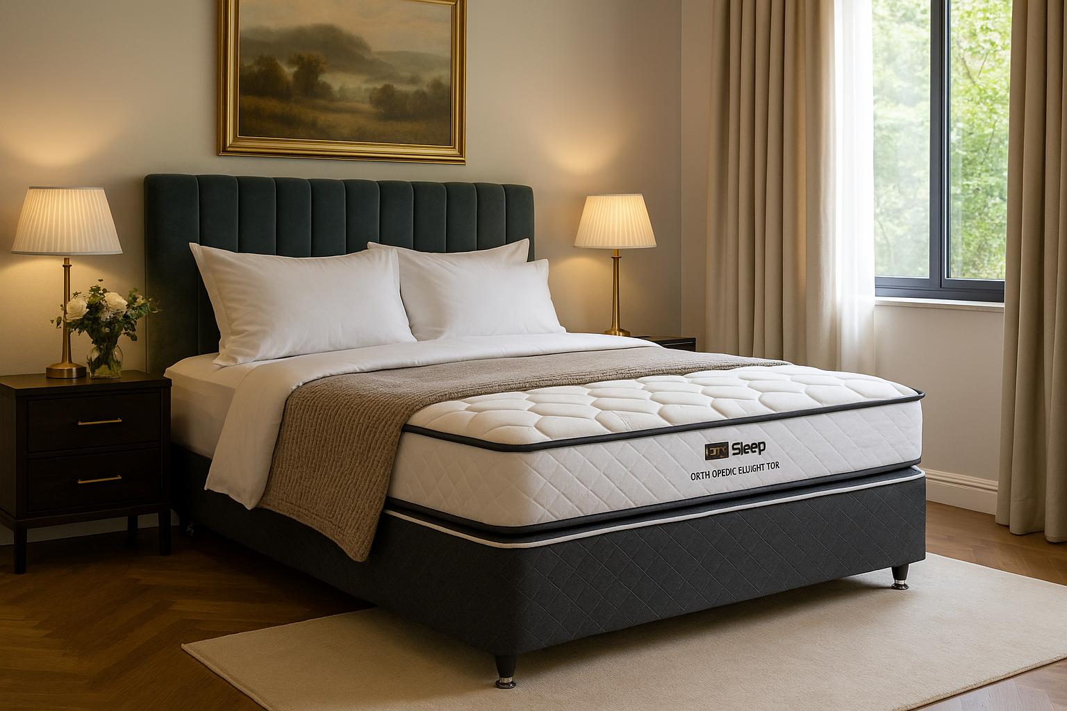 Pillow Top Bed and Base