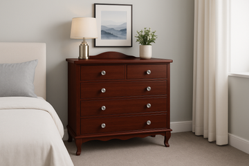 Queen Anne Chest Drawers - Five Drawer