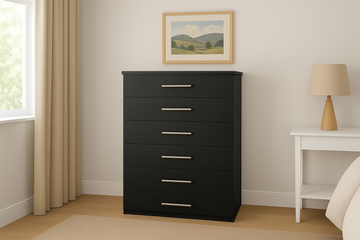 Six Drawer - Chest of Drawers Melamine