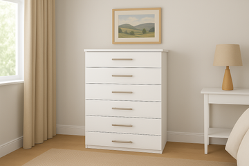 Six Drawer - Chest of Drawers Melamine