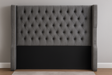 Sleigh Velvet Deep Buttoning Headboard