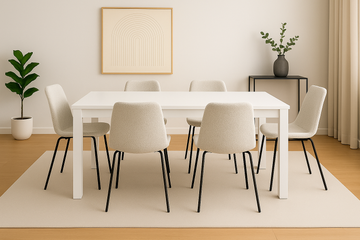 Snow Dining Table and Chairs Set