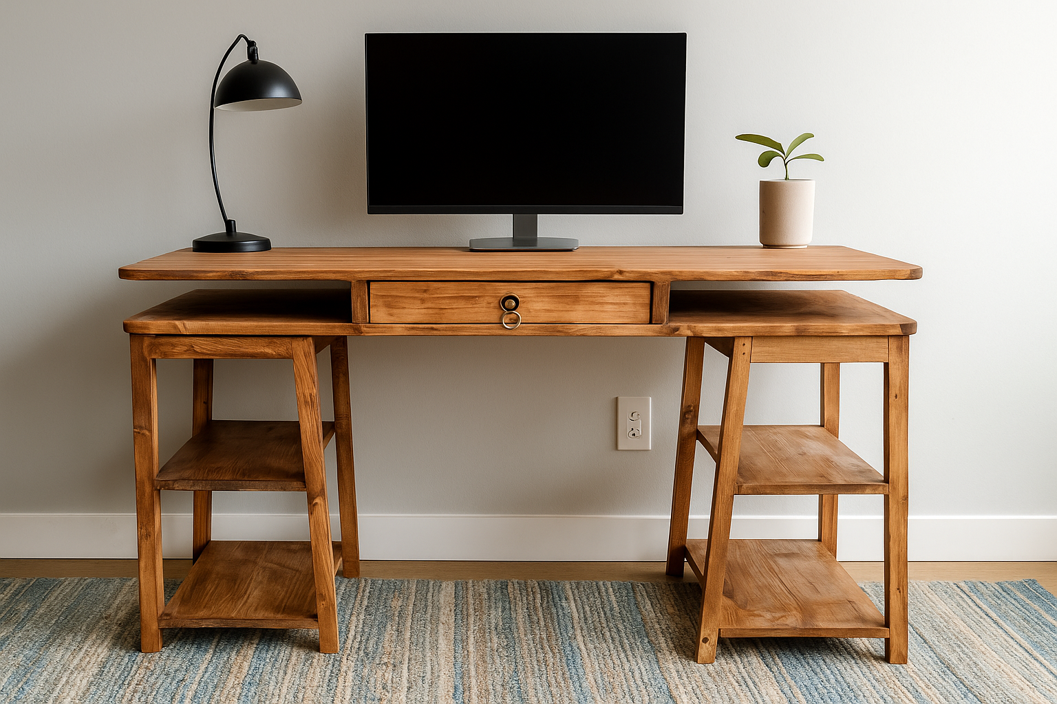 Charles One Drawer Desk with Packing Space