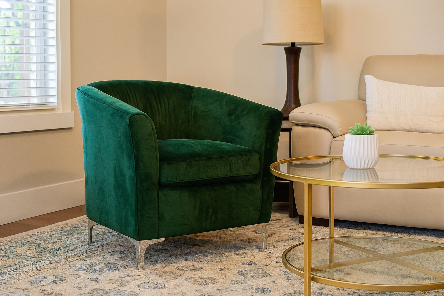 Velvet Tub Chair