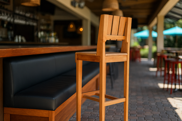 Solid Wood Bar Chair