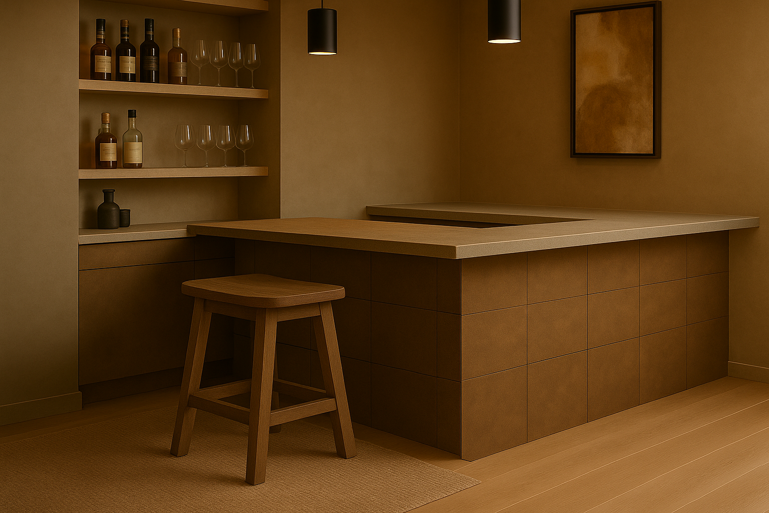 Wooden Bar Chair Small